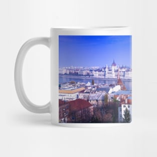 Hungarian Parliament from the Buda Side of Budapest Mug